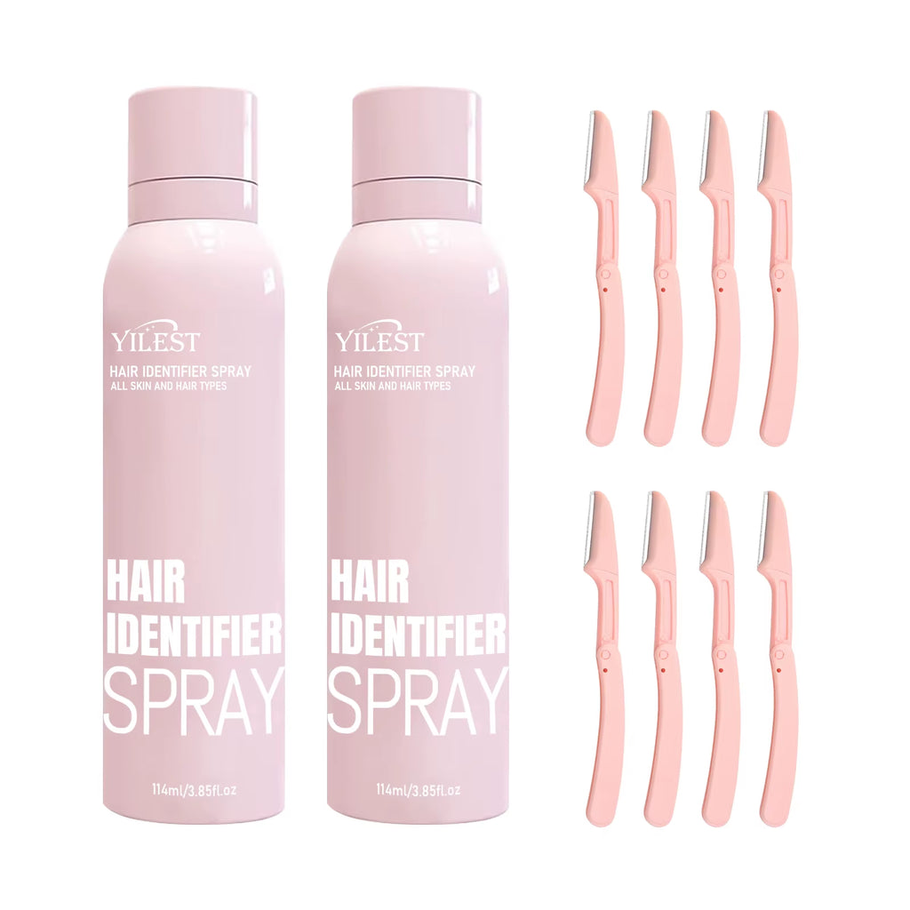 Professional Hair Identifier Spray for Facial Use - Makes Fine Hair Visible, Pre-Shave Preparation, All Skin Types, 114G