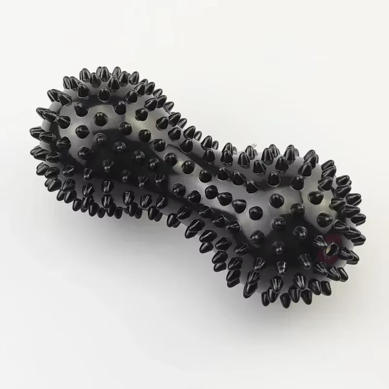Foot Massage Roller Peanut Double Lacrosse Spiky Ball Myofascial Balls for Plantar Fasciitis Mobility Back Foot Arch Pain Relief