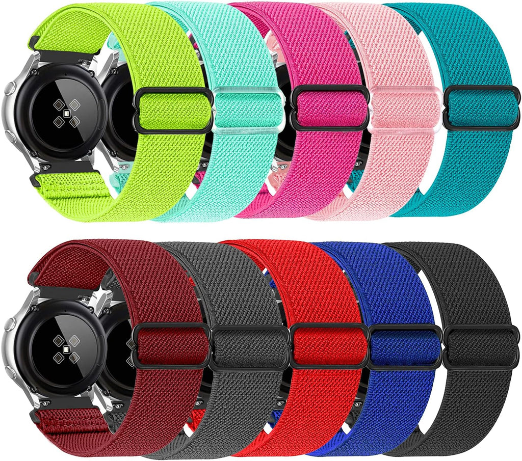 Shuyyo 20Mm Soft Nylon Replacement Band Compatible with Samsung Galaxy Watch Active 2 44Mm 40Mm/Galaxy Watch 5 Pro 45Mm/Galaxy Watch 5/Galaxy Watch 42Mm/Galaxy Watch 4 Classic 42Mm 46Mm/Gear Sport