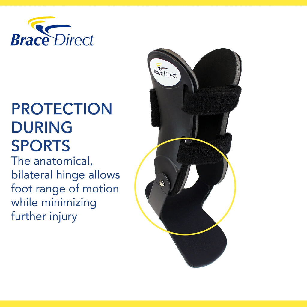 Semi-Rigid Active Ankle Brace for Sports & Recovery - Maximum Ankle Support for Athletes & Injury Recovery