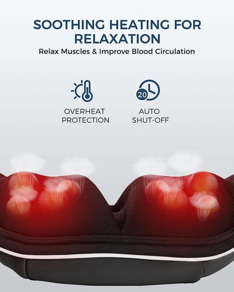 Alljoy Shiatsu Back and Neck Massager with Heat, Adjustable for Men, Women, Mom, Dad, Gift for Valentine'S Day, Comfortable Neck Massage