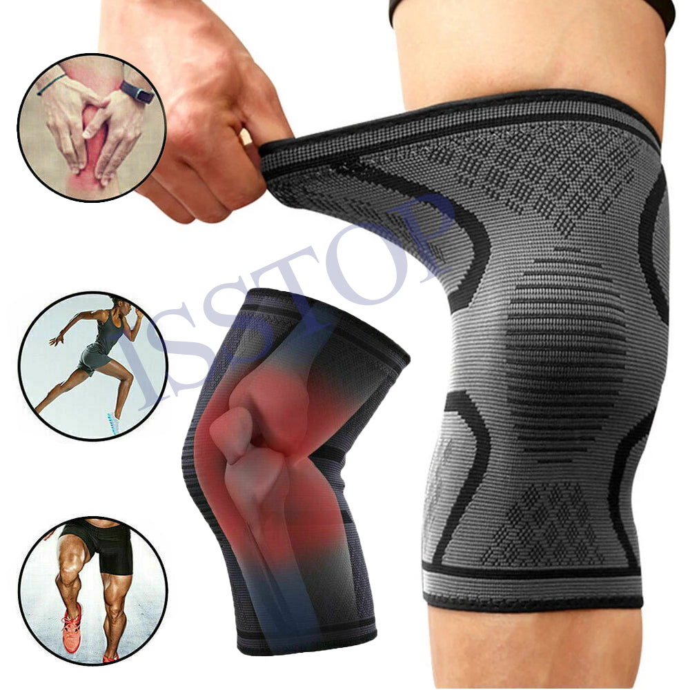 Knee Brace Compression Sleeve Support for Sport Gym Joint Pain Arthritis Relief