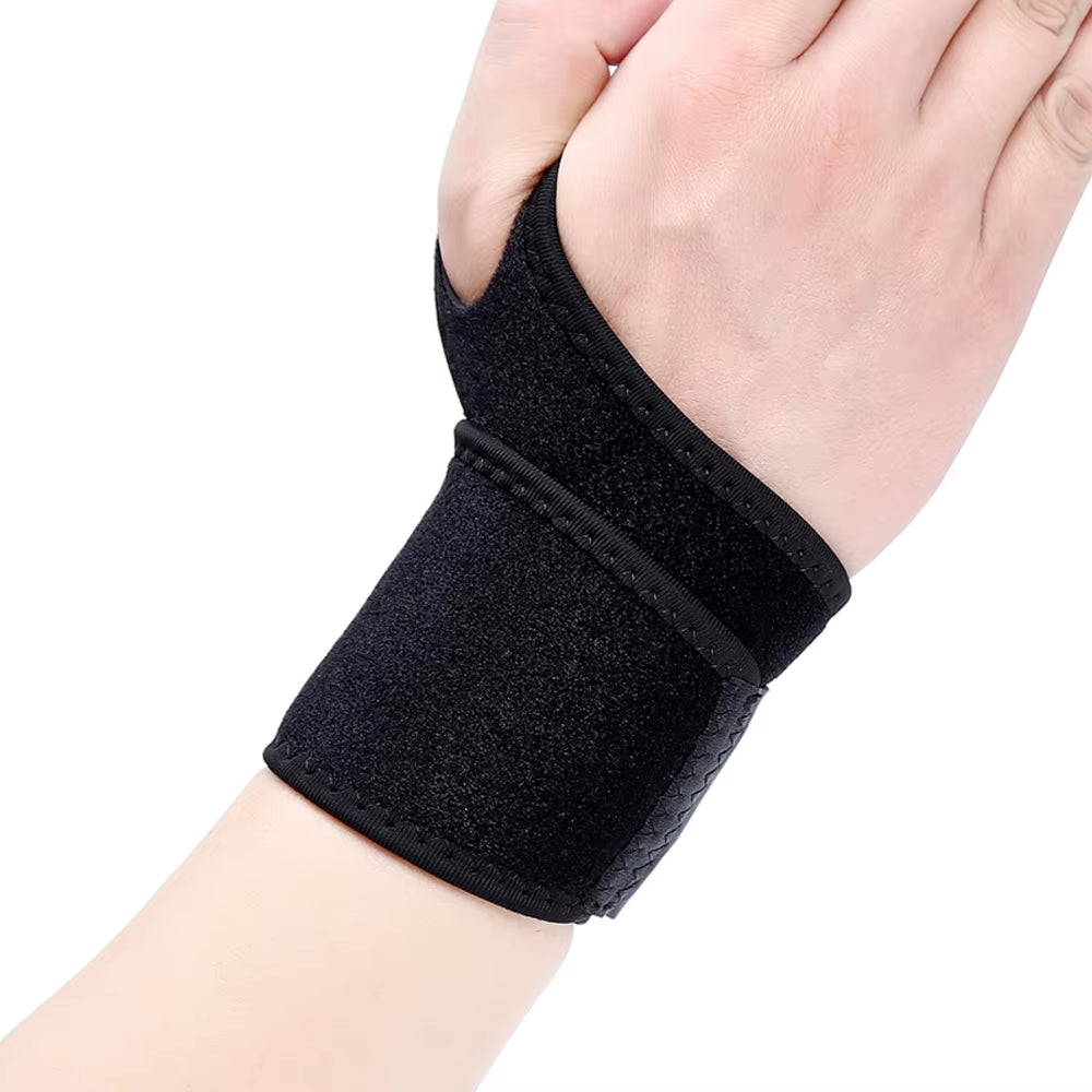 1PCS Adjustable Wrist Brace Support - Compression Strap for Arthritis - Ideal for Fitness,Weightlifting,Gaming,Daily Use (Black)