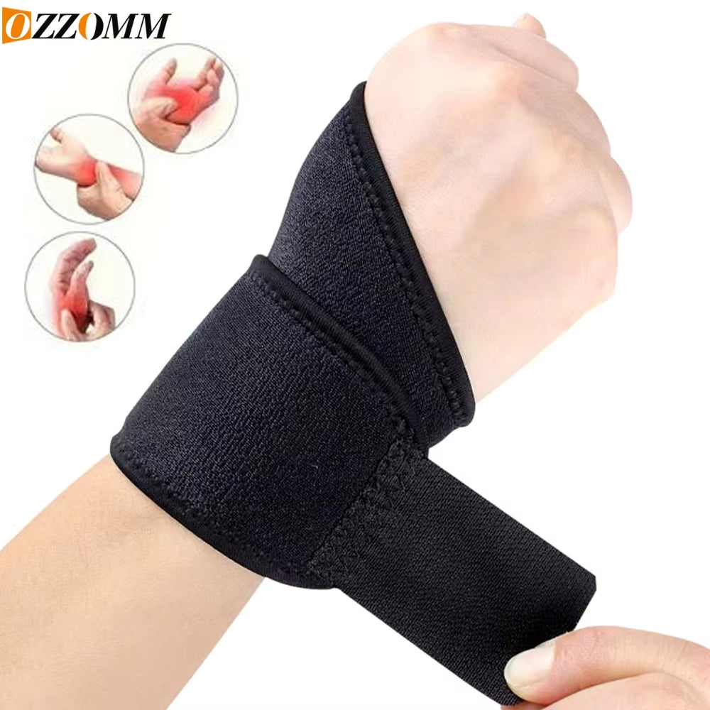 1PCS Adjustable Wrist Brace Support - Compression Strap for Arthritis - Ideal for Fitness,Weightlifting,Gaming,Daily Use (Black)