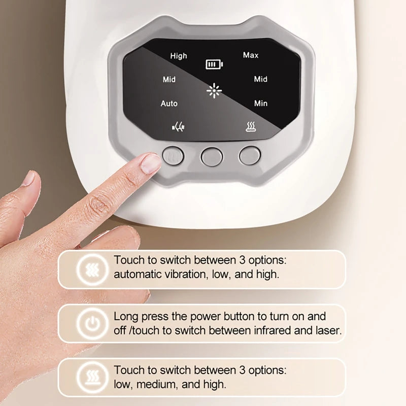 Smart Knee Massager Vibration Knee Relaxing Machine Hot Compress Temperature Knee Joint Massager Joint Knee Device