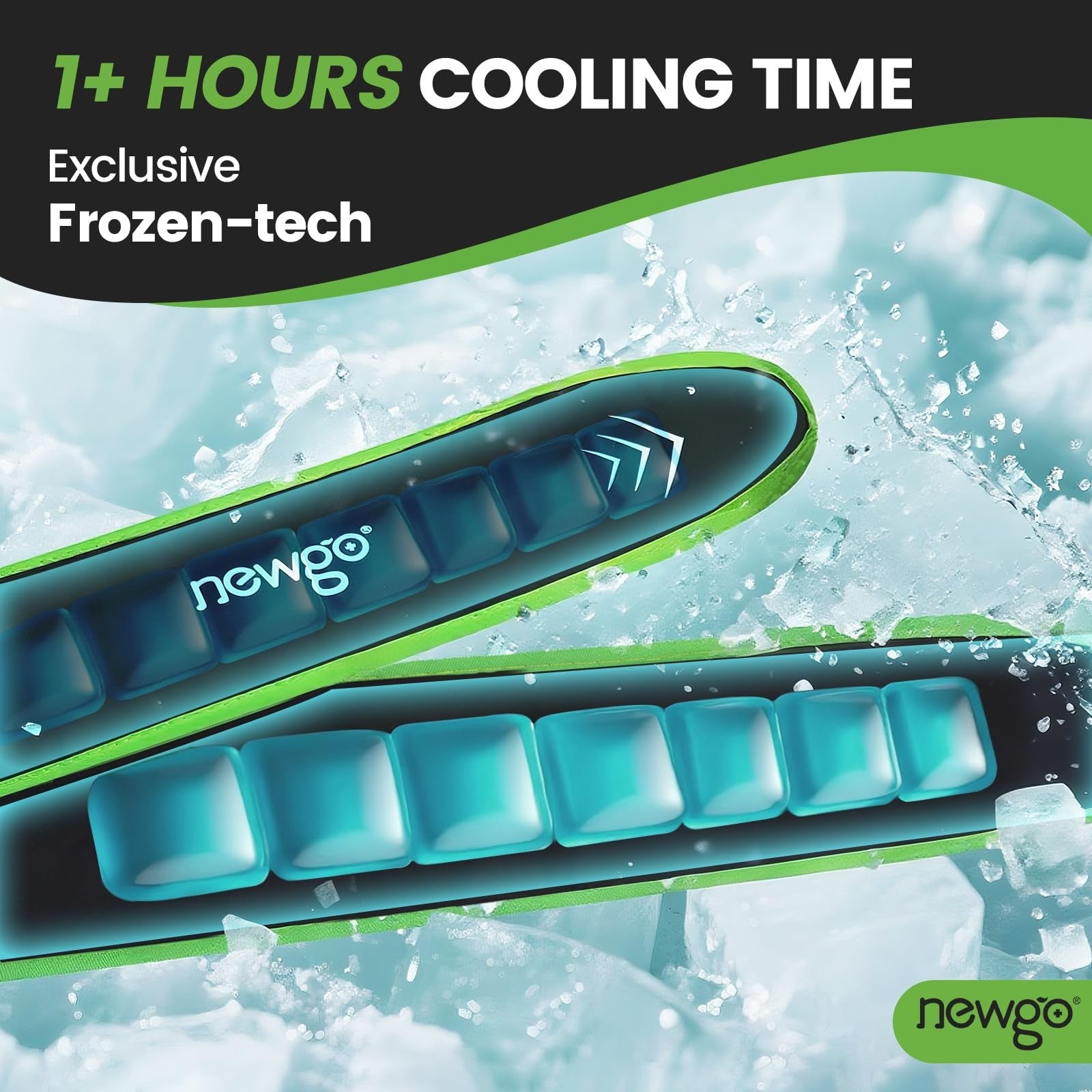 Neck Ice Pack Cooling Neck Wrap - Long-Lasting Cold Therapy Scarf for Hot Wea...