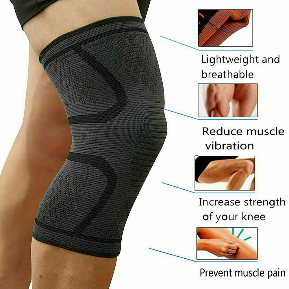 Knee Brace Compression Sleeve Support for Sport Gym Joint Pain Arthritis Relief