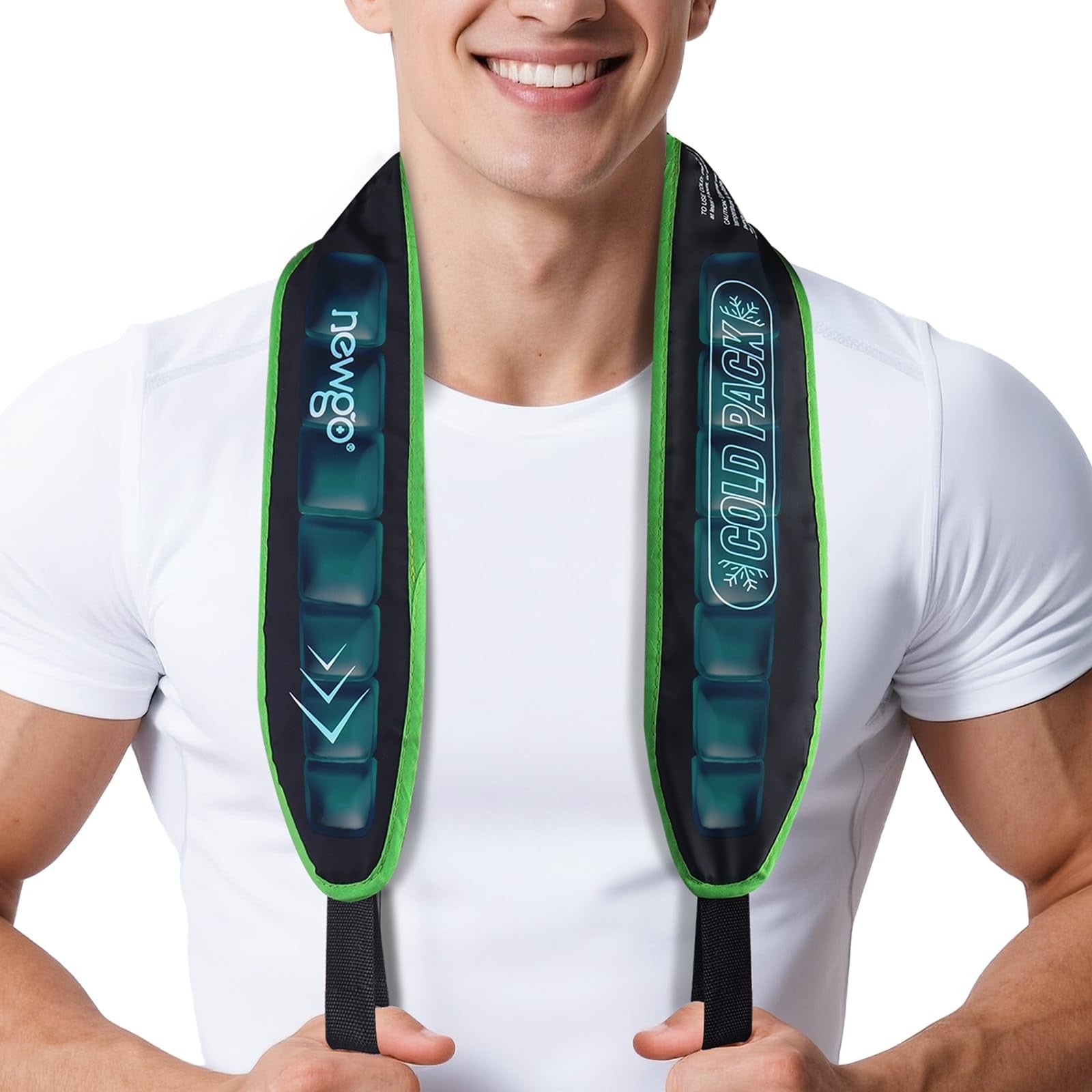 Neck Ice Pack Cooling Neck Wrap - Long-Lasting Cold Therapy Scarf for Hot Wea...