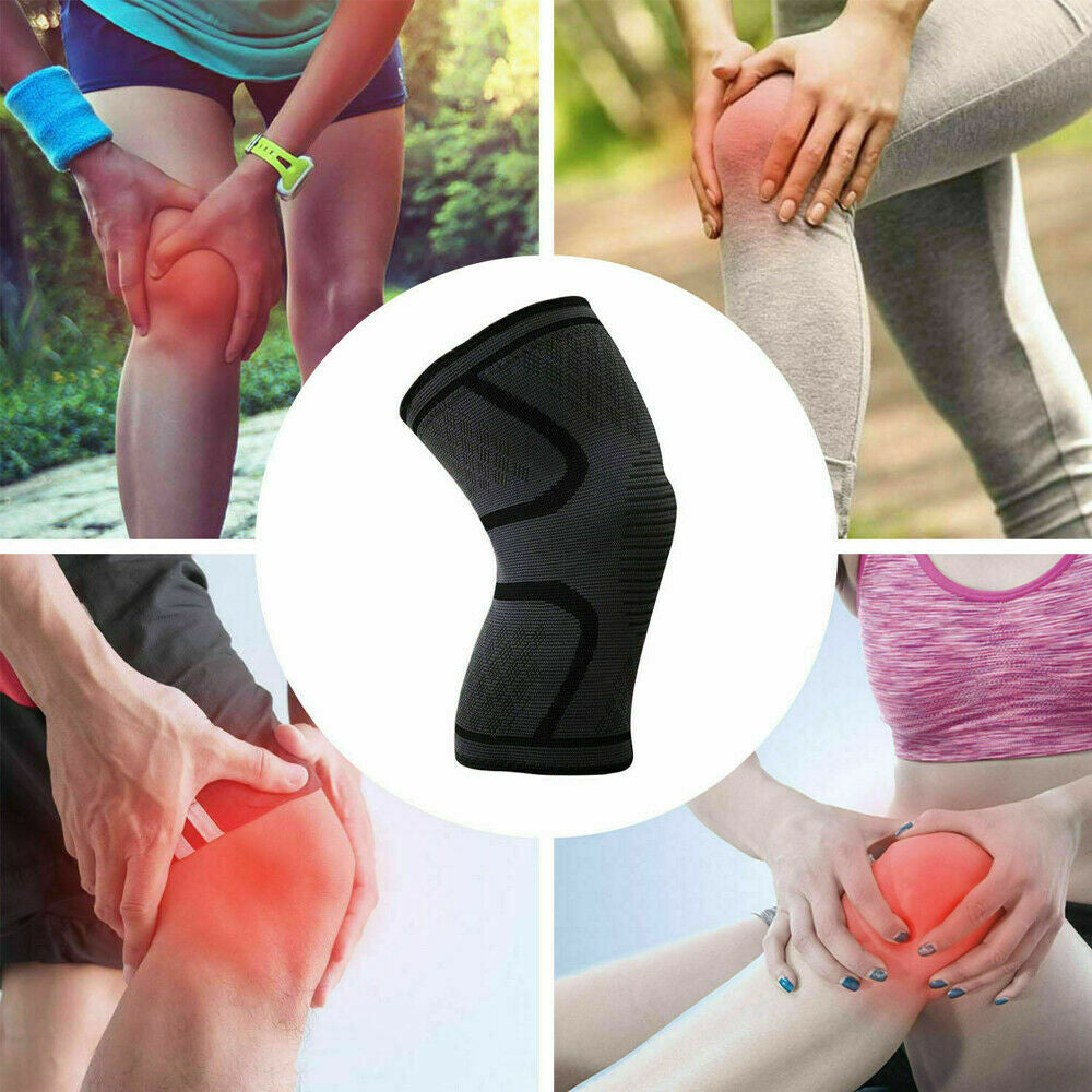 Knee Brace Compression Sleeve Support for Sport Gym Joint Pain Arthritis Relief