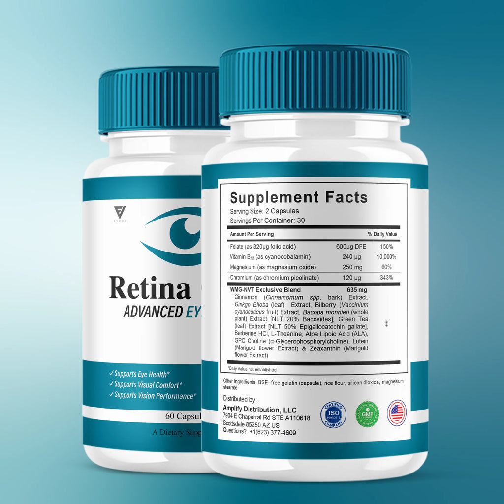 (5 Pack) Retina Clear Capsules, Retinaclear Premium Supplement (300 Capsules)