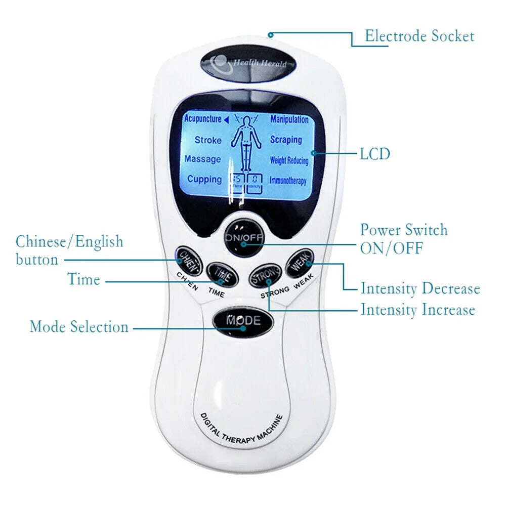 Electrical Stimulation Massage Machine Therapy Back Pain Relief Stimulation Massager with Digital Dispaly Muscles Pain Relief Gifts