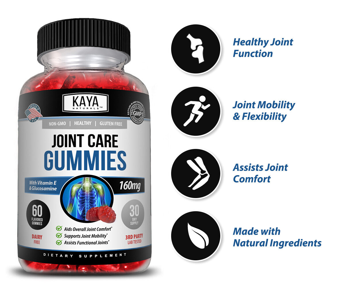 (2 Pack) Joint Care Gummies, 60 Ct Premium Pain Relief Joint Support Glucosamine