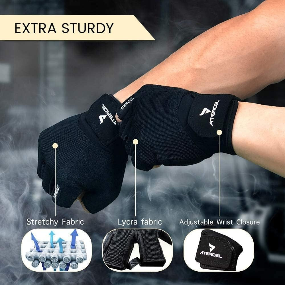 Multi-Purpose Workout Station Gloves - Breathable Fitness Gear for Active Adults