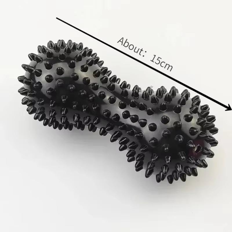 Foot Massage Roller Peanut Double Lacrosse Spiky Ball Myofascial Balls for Plantar Fasciitis Mobility Back Foot Arch Pain Relief