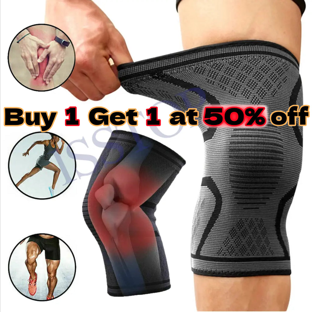 Knee Brace Compression Sleeve Support for Sport Gym Joint Pain Arthritis Relief