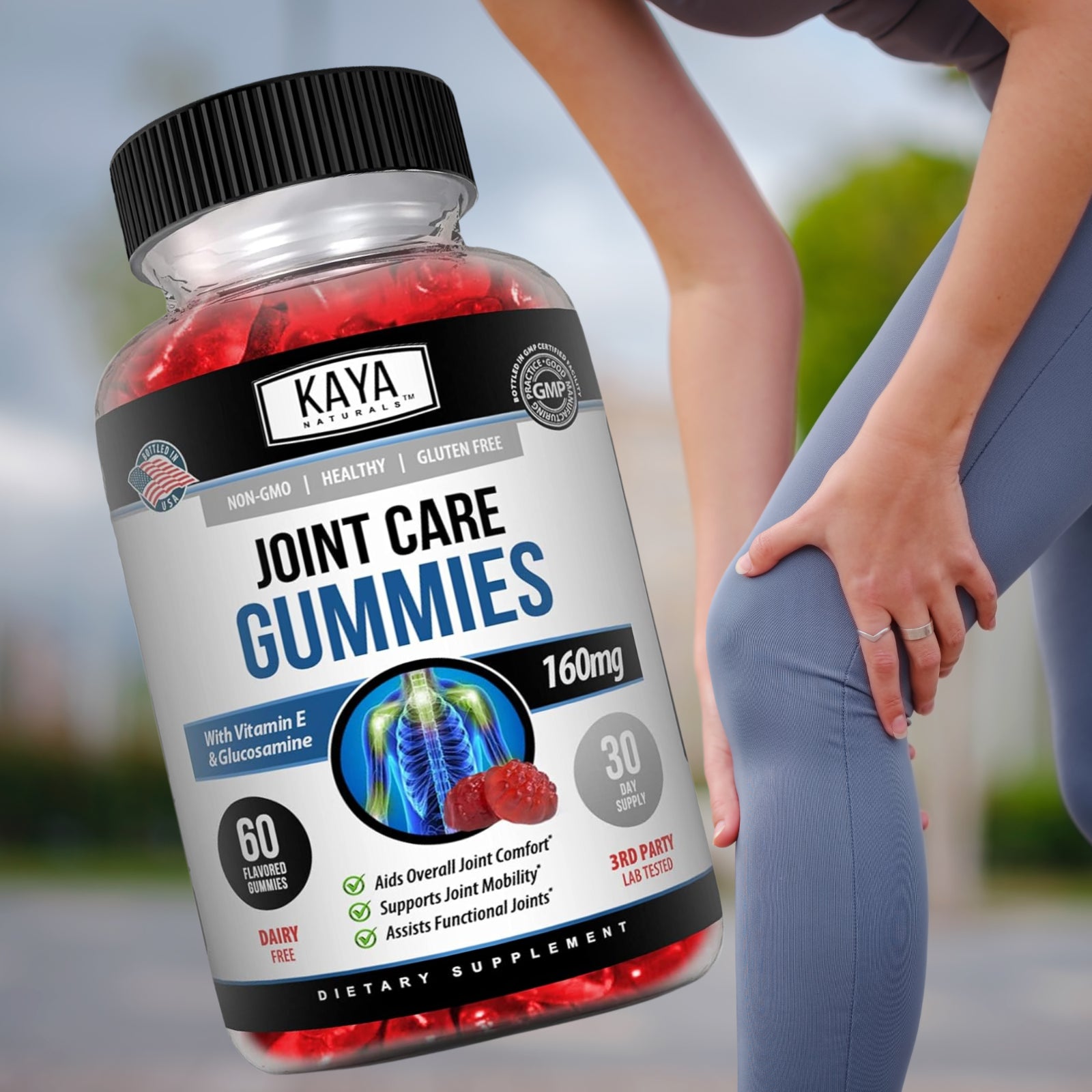 (2 Pack) Joint Care Gummies, 60 Ct Premium Pain Relief Joint Support Glucosamine