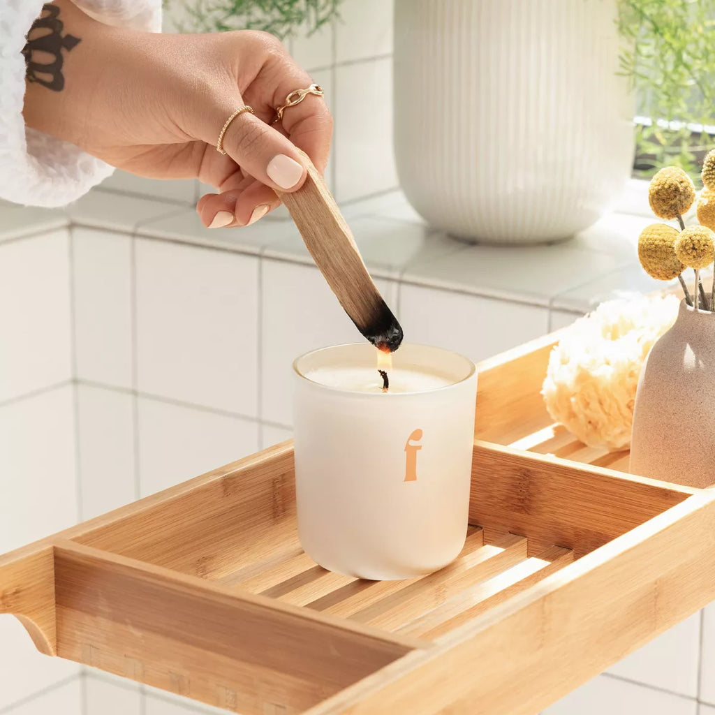 Being Frenshe Coconut & Soy Wax Reset Candle with Essential Oils - Cashmere Vanilla - 7Oz