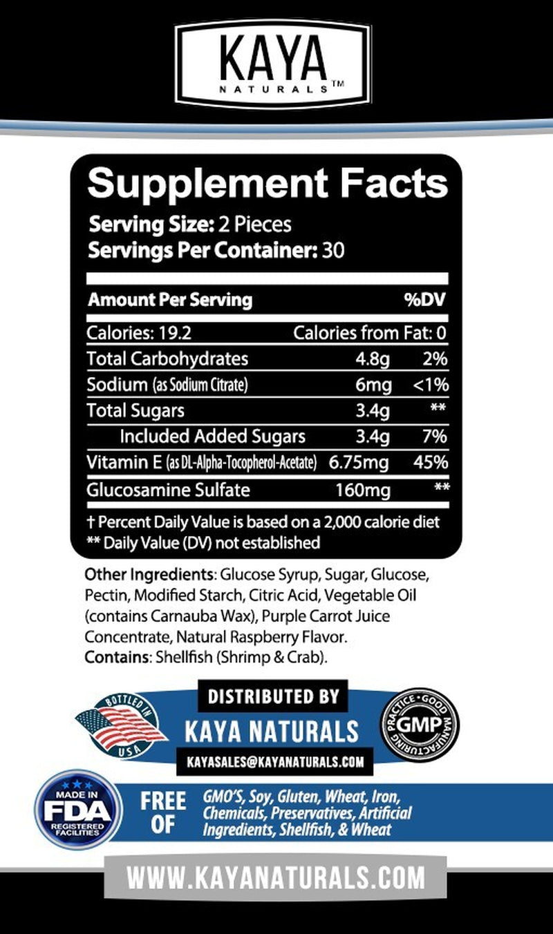 (2 Pack) Joint Care Gummies, 60 Ct Premium Pain Relief Joint Support Glucosamine