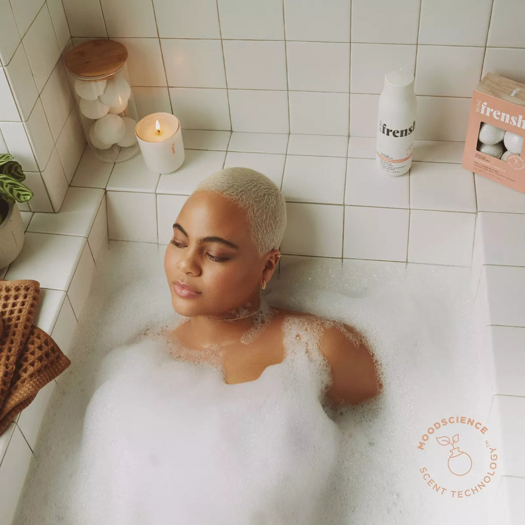 Being Frenshe Coconut & Soy Wax Reset Candle with Essential Oils - Cashmere Vanilla - 7Oz