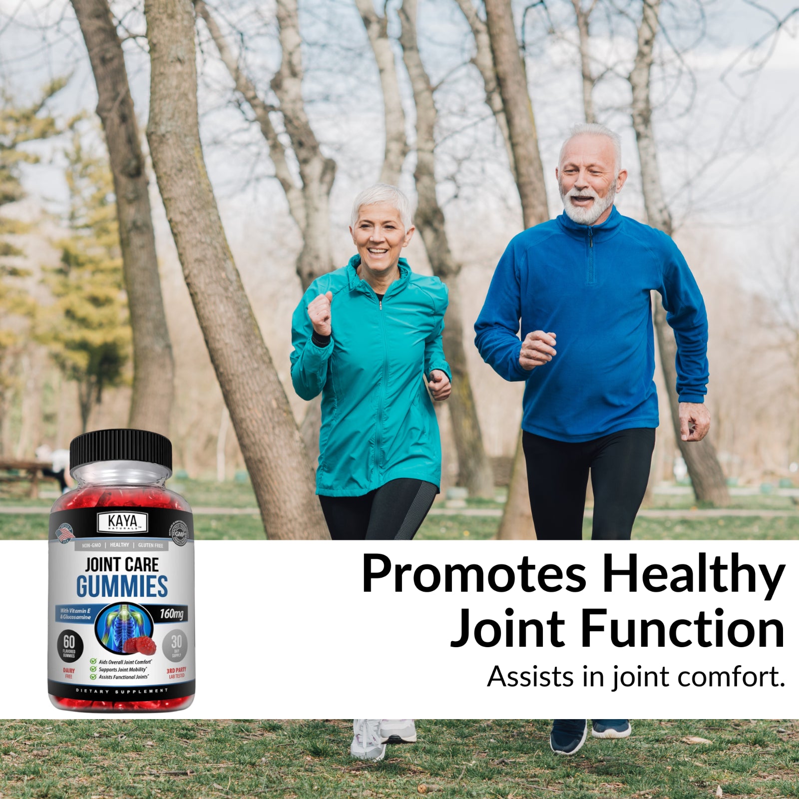 (2 Pack) Joint Care Gummies, 60 Ct Premium Pain Relief Joint Support Glucosamine