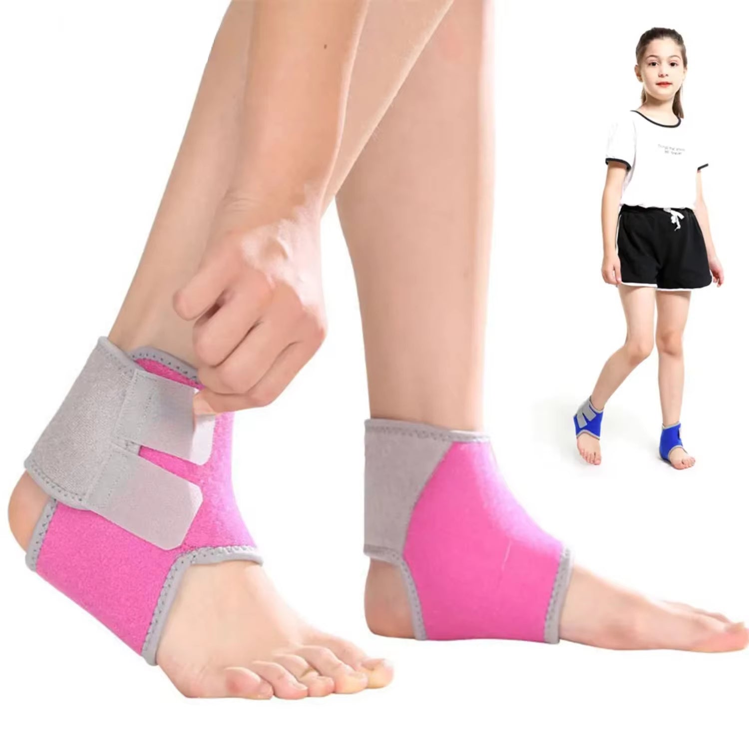 1Pair Kid Ankle Strap Cycling Running Gym Children Sport Ankle Brace Support Guard Protector Boy Girl Tobillera