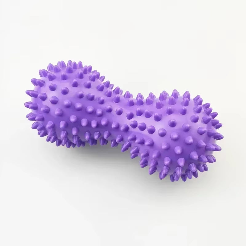 Foot Massage Roller Peanut Double Lacrosse Spiky Ball Myofascial Balls for Plantar Fasciitis Mobility Back Foot Arch Pain Relief