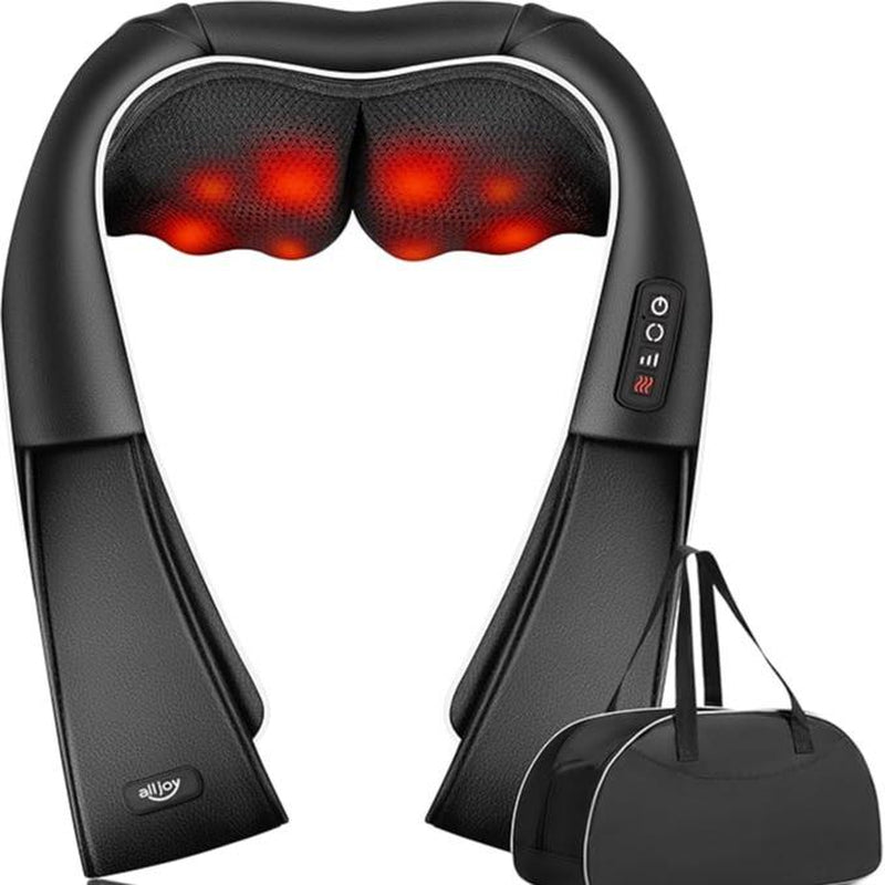 Alljoy Shiatsu Back and Neck Massager with Heat, Adjustable for Men, Women, Mom, Dad, Gift for Valentine'S Day, Comfortable Neck Massage