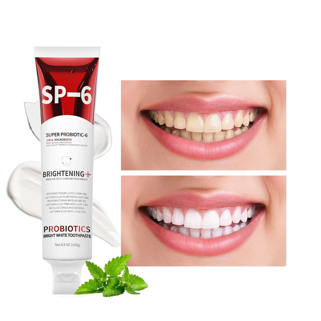 140G SP-6 Probiotic Toothpaste Whitening Tooth Remove Plaque Prevent Dental Caries Oral Hygiene Clean Fresh Breath Gum Oral Care