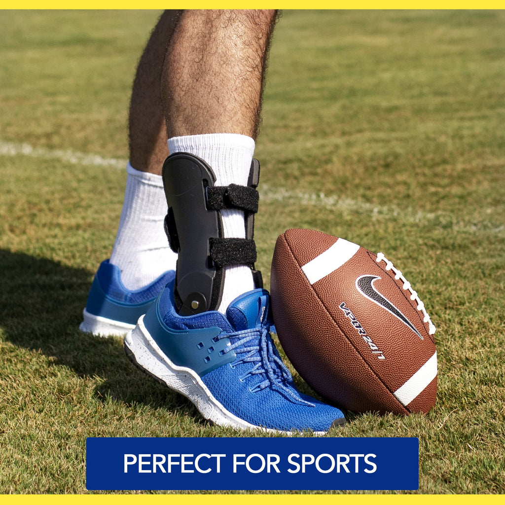 Semi-Rigid Active Ankle Brace for Sports & Recovery - Maximum Ankle Support for Athletes & Injury Recovery