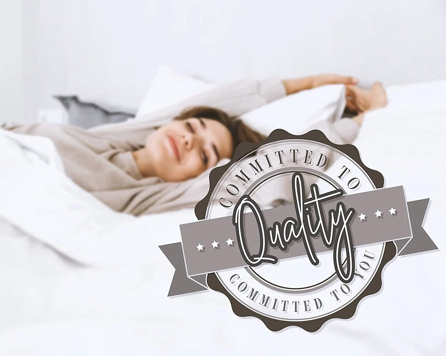 1800 Series Deep Pocket 4Pc Bed Sheet Set Gray Stripes