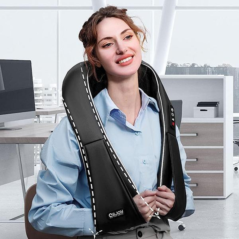 Alljoy Shiatsu Back and Neck Massager with Heat, Adjustable for Men, Women, Mom, Dad, Gift for Valentine'S Day, Comfortable Neck Massage